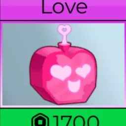 Blox Fruits: Love Permanent 1700 R 1700R