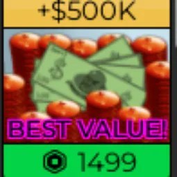 Blox Fruits: Money 500k 1499R