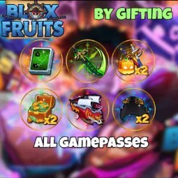 Blox Fruits: Gamepasses Notifier Dark Blade 2x Money 2x Mastery 2x Drop Chance Boats 5500 Robux Value 5500R