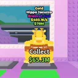 Steal a Brainrot: Gold Hippo Jacuzzo