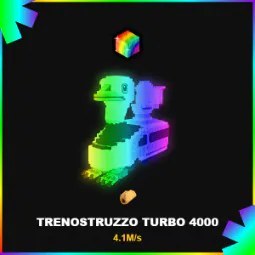 Steal a Brainrot: Rare Secret Rainbow Trenostruzzo Turbo 4000