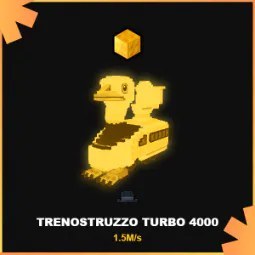 Steal a Brainrot: Rare Secret Gold Trenostruzzo Turbo 4000