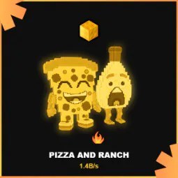 Steal a Brainrot: Rare Secret Gold Pizza and Ranch