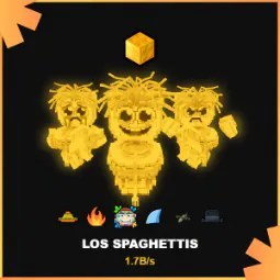 Steal a Brainrot: Rare Secret Gold Los Spaghettis