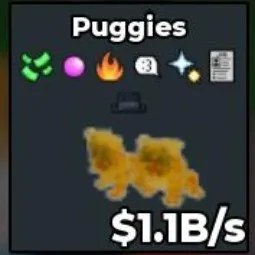 Steal a Brainrot: Bs10834 Los Puggies Gold
