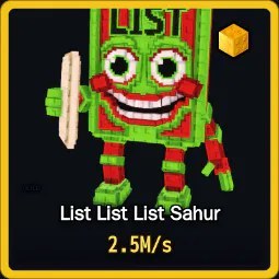 Steal a Brainrot: Gold List List List Sahur