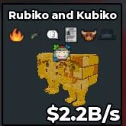 Steal a Brainrot: Rubiko and Kubiko Gold