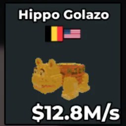 Steal a Brainrot: Gold Hippo Golazo