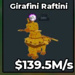 Steal a Brainrot: Gold Girafini Raftini Has 2