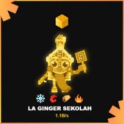 Steal a Brainrot: Rare Secret Gold La Ginger Sekolah