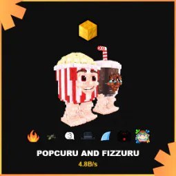 Steal a Brainrot: Rare Secret Gold Popcuru and Fizzuru