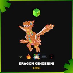 Steal a Brainrot: Rare Secret Radioactive Dragon Gingerini