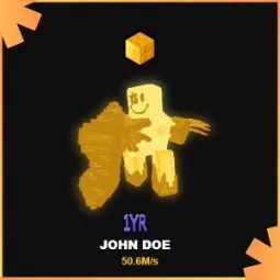 Steal a Brainrot: Rare Secret Gold John Doe