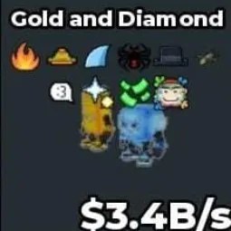 Steal a Brainrot: Bs10000 3 4b Gold or Diamond