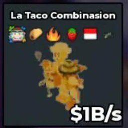 Steal a Brainrot: Fr224 Gold La Taco Combinasion Strawberry