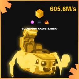 Steal a Brainrot: Gold Scorpino Coasterino