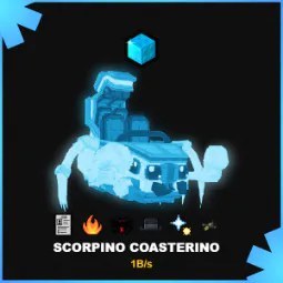 Steal a Brainrot: Rare Secret Diamond Scorpino Coasterino