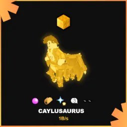 Steal a Brainrot: Rare Secret Gold Caylusaurus