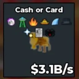 Steal a Brainrot: Gold Cash or Card Zer
