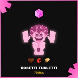 Steal a Brainrot: Rare Secret Candy Rosetti Tualetti