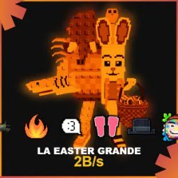 Steal a Brainrot: Lava La Easter Grande Cometstruck Explosive Fire 3 Bunny Ears Matteo Hat Paint Sombrero Insta