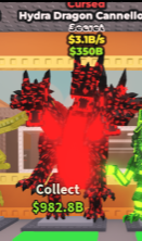Cursed Hydra Dragon Cannelloni 3.1B/s ✨✅Quick Delivery✅ Steal a Brainrot