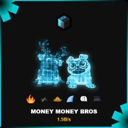 Steal a Brainrot: Rare Secret Cyber Money Money Bros