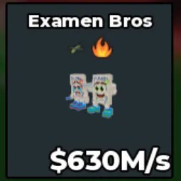 Steal a Brainrot: Examen Bros Has Fire and