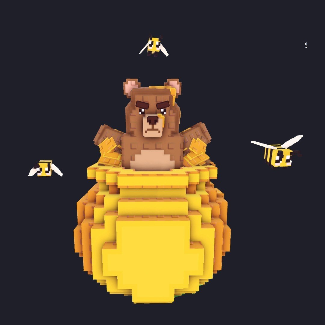 Steal a Brainrot: Crystal Honey Honey Bear 416M/s