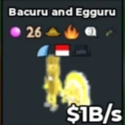 Steal a Brainrot: Bs8522 Divine Bacuru and Egguru With 26 1bb S
