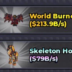 Steal an Egg: WORLD BURNER DIVINE 9B/S VERY WORLD BURNER SKLETON HORSE 78B