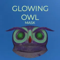 Fasnacht Glowing Owl Mask