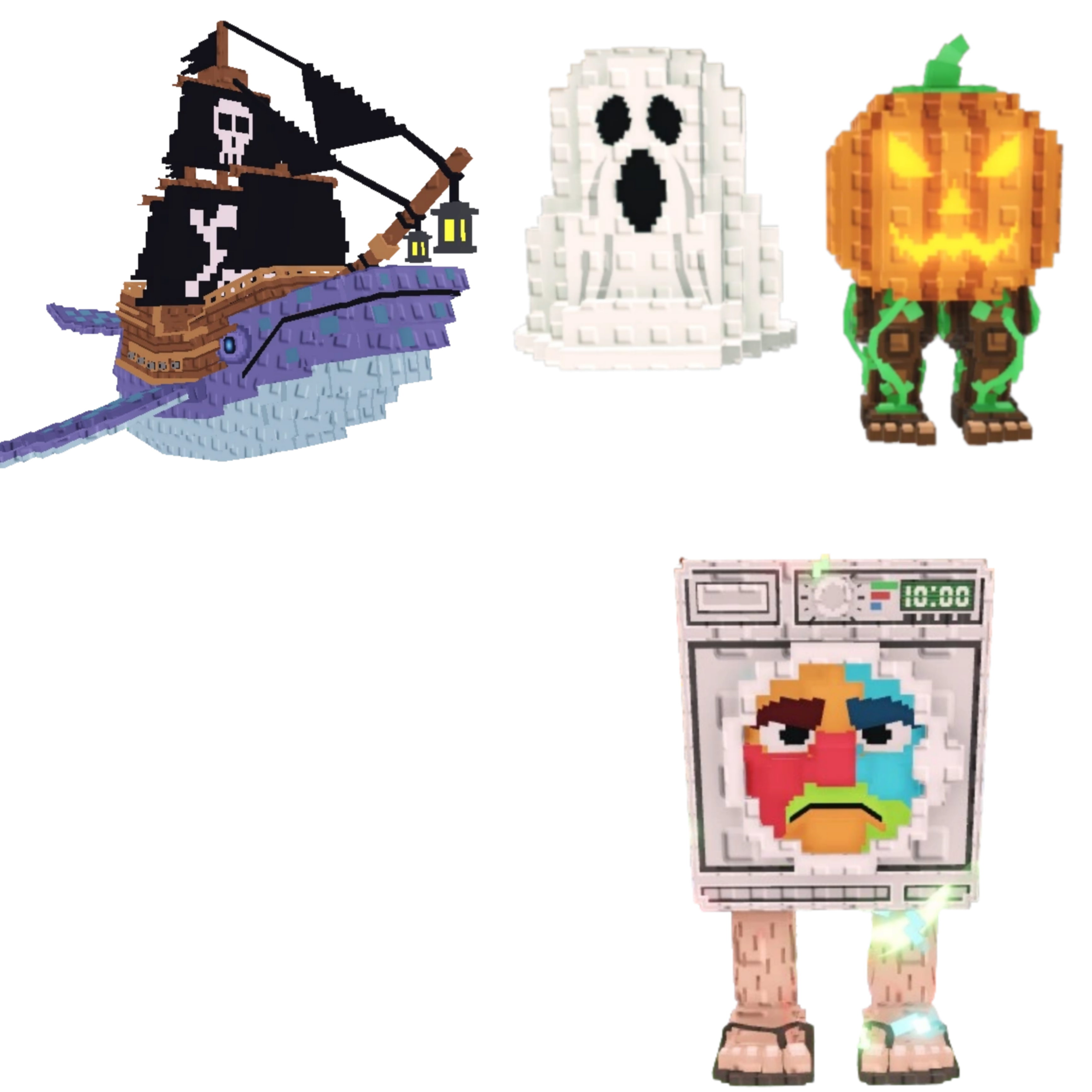 [BUNDLE] - 🐂 1x Capitano Moby 🐂 1x Spooky and Pumpky 🐂 1x Lavadorito Spinito