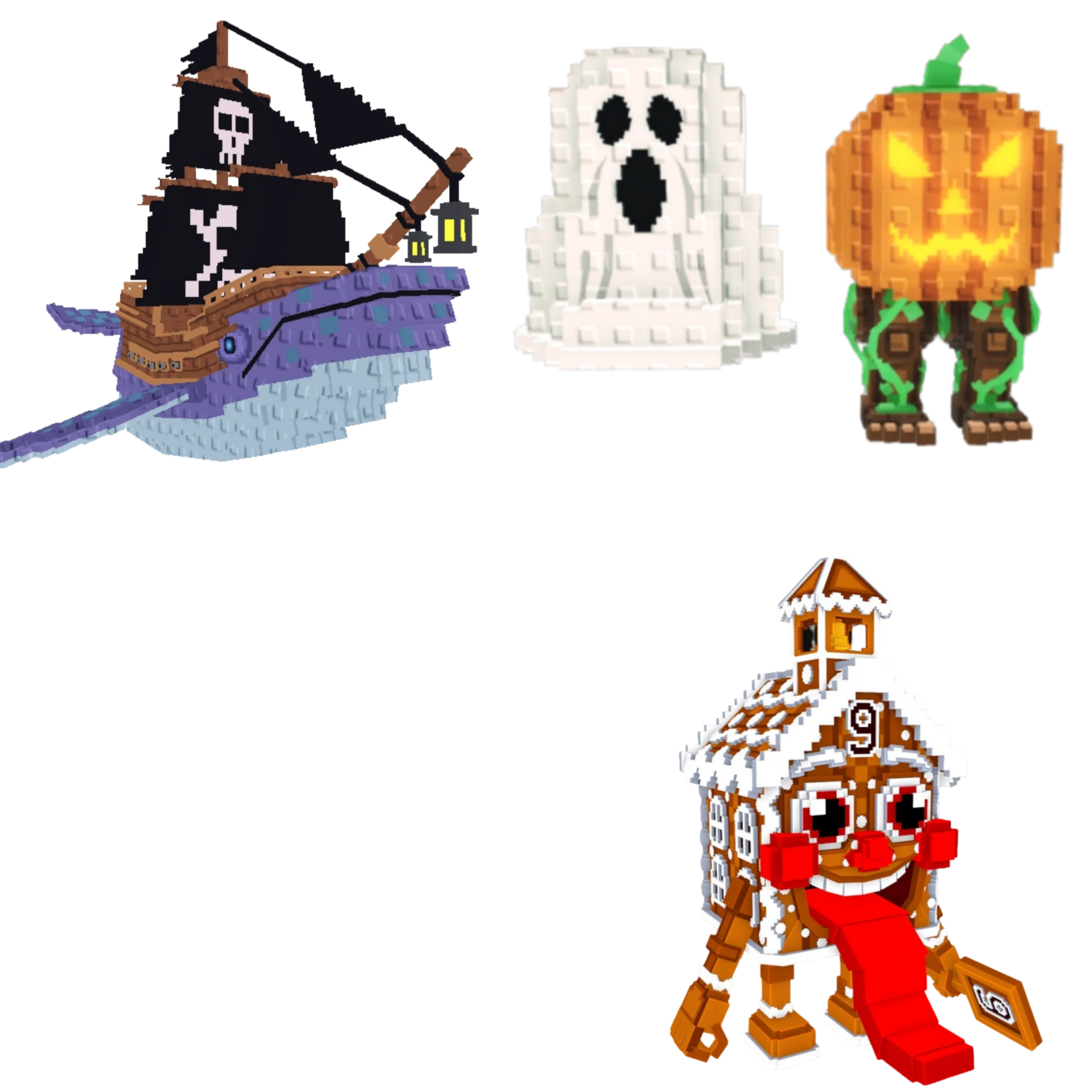 [BUNDLE] - 🐄 1x Capitano Moby 🐄 1x Spooky and Pumpky 🐄 1x La Ginger Sekolah