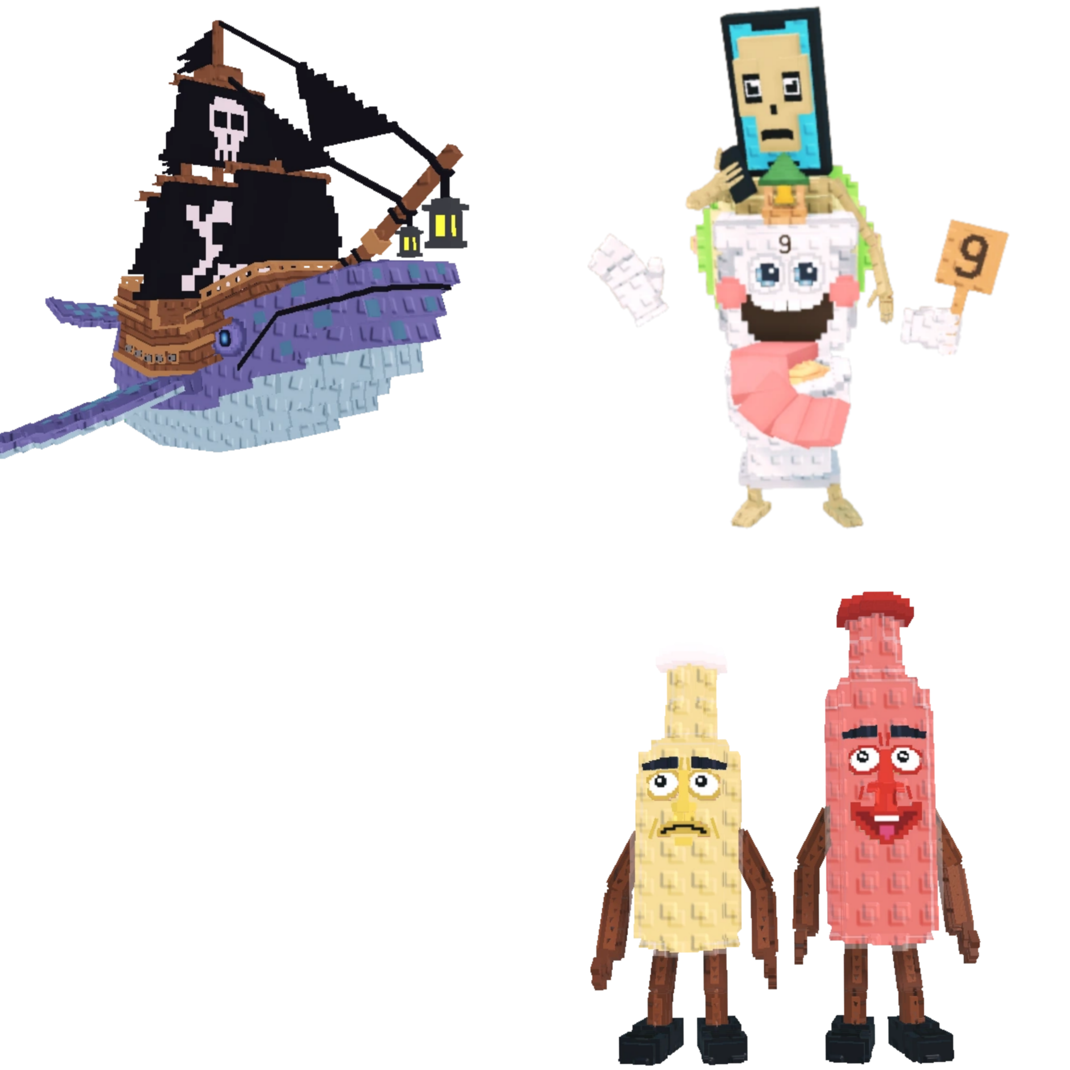 [BUNDLE] - 🦒 1x Capitano Moby 🦒 1x La Secret Combinasion 🦒1x Ketchuru and Musturu