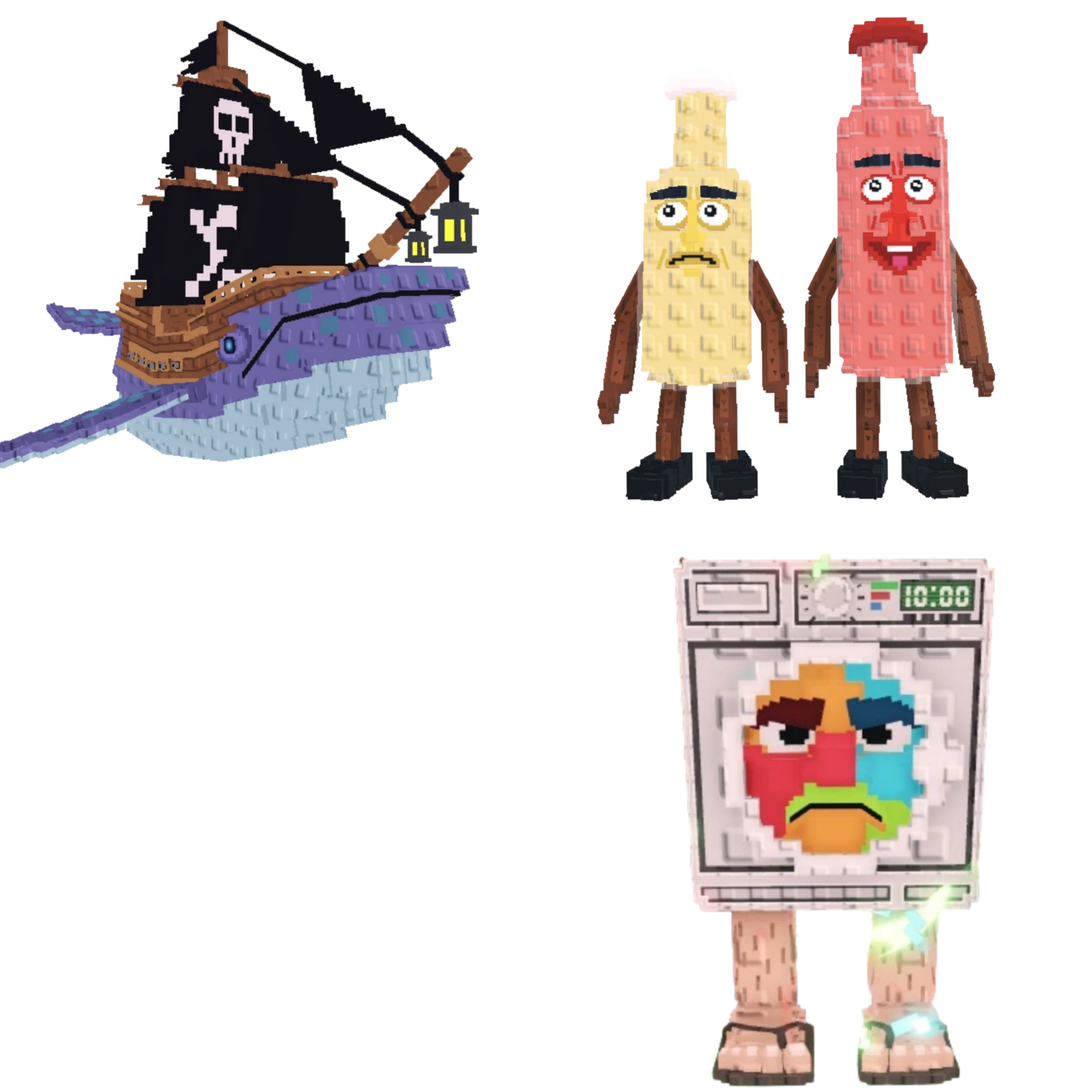 [BUNDLE] - 🐁 1x Capitano Moby 🐁 1x Lavadorito Spinito 🐁 1x Ketchuru and Musturu