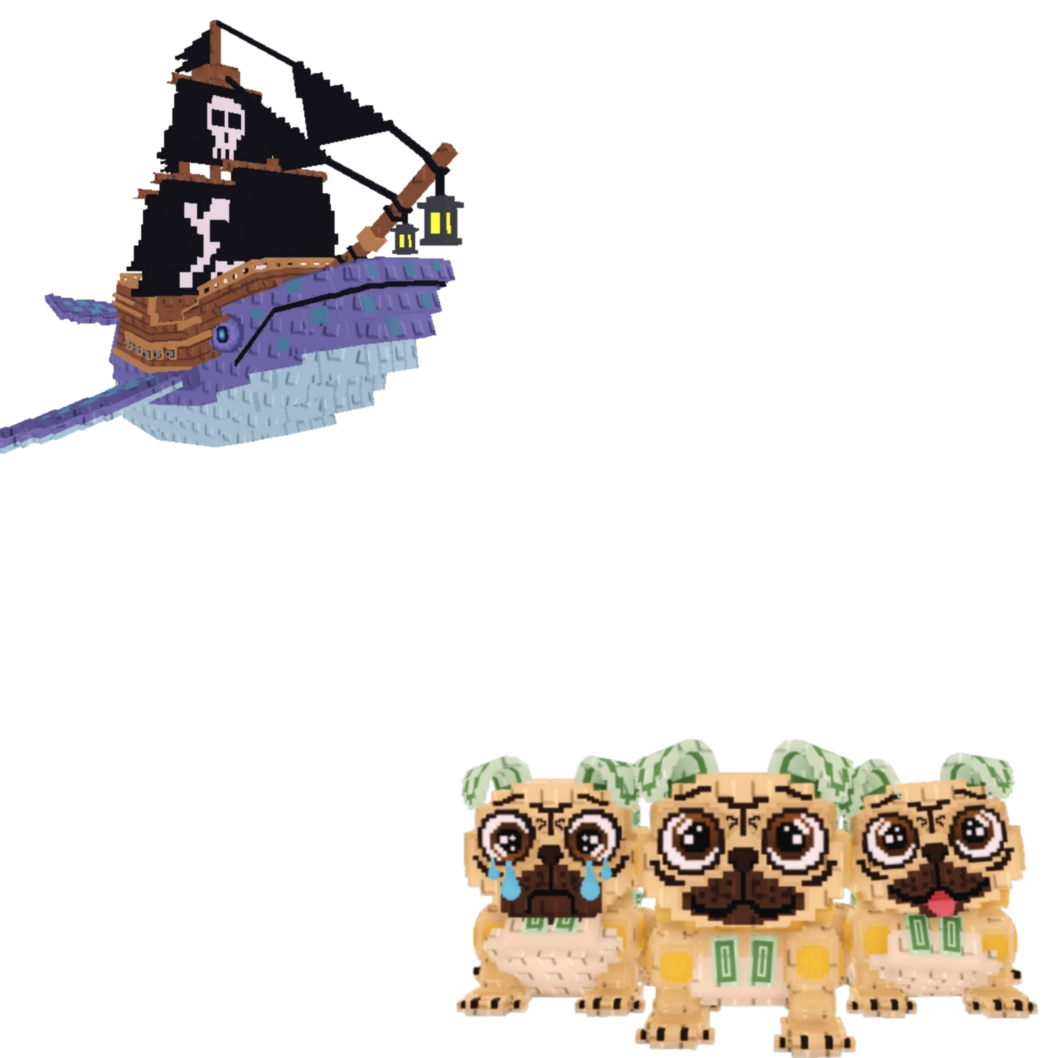 [BUNDLE] - 🐰 1x Capitano Moby 🐰 1x Los Puggies