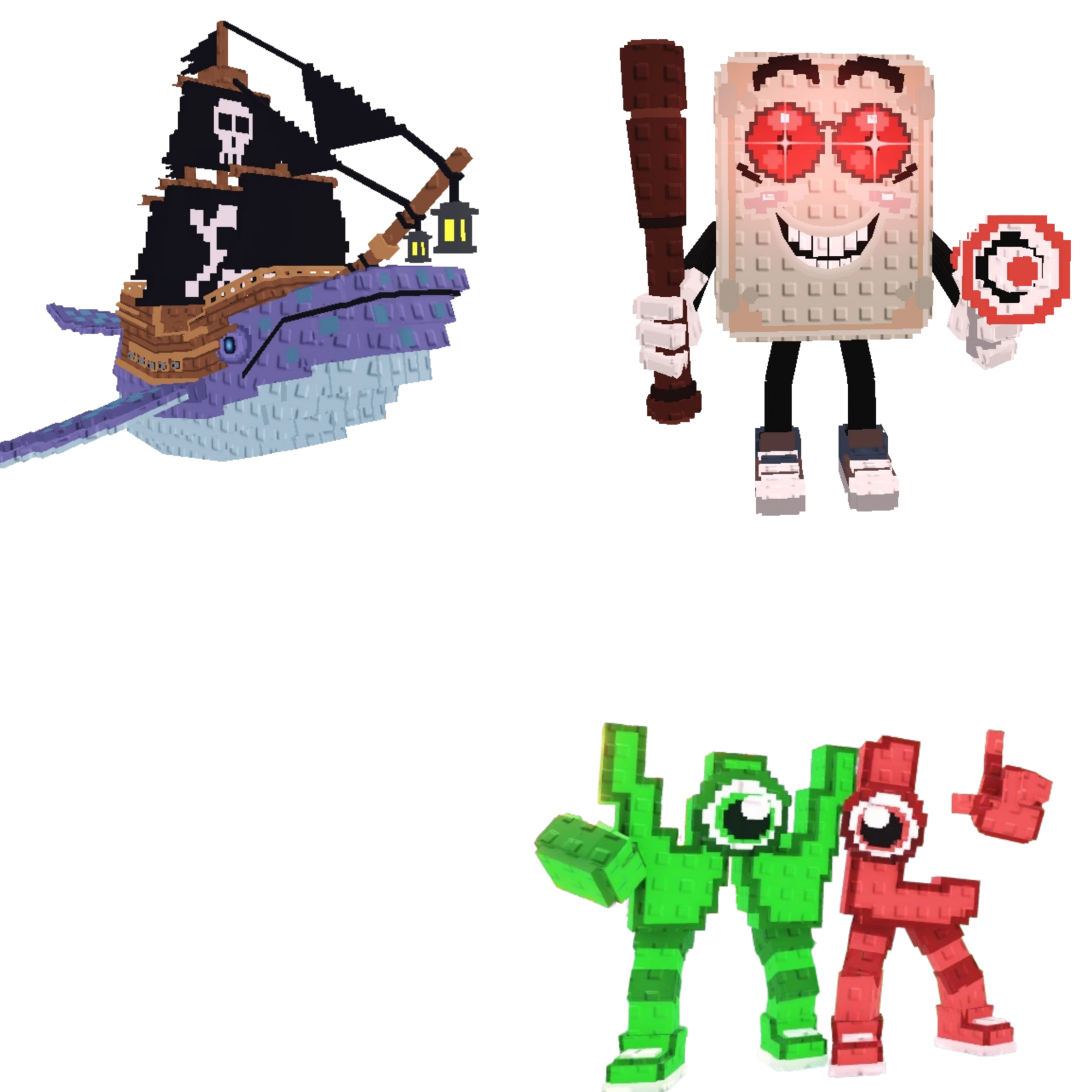 [BUNDLE] - 🦇 1x Capitano Moby 🦇 1x W or L (WorL) 🦇 1x Tang Tang Keletang