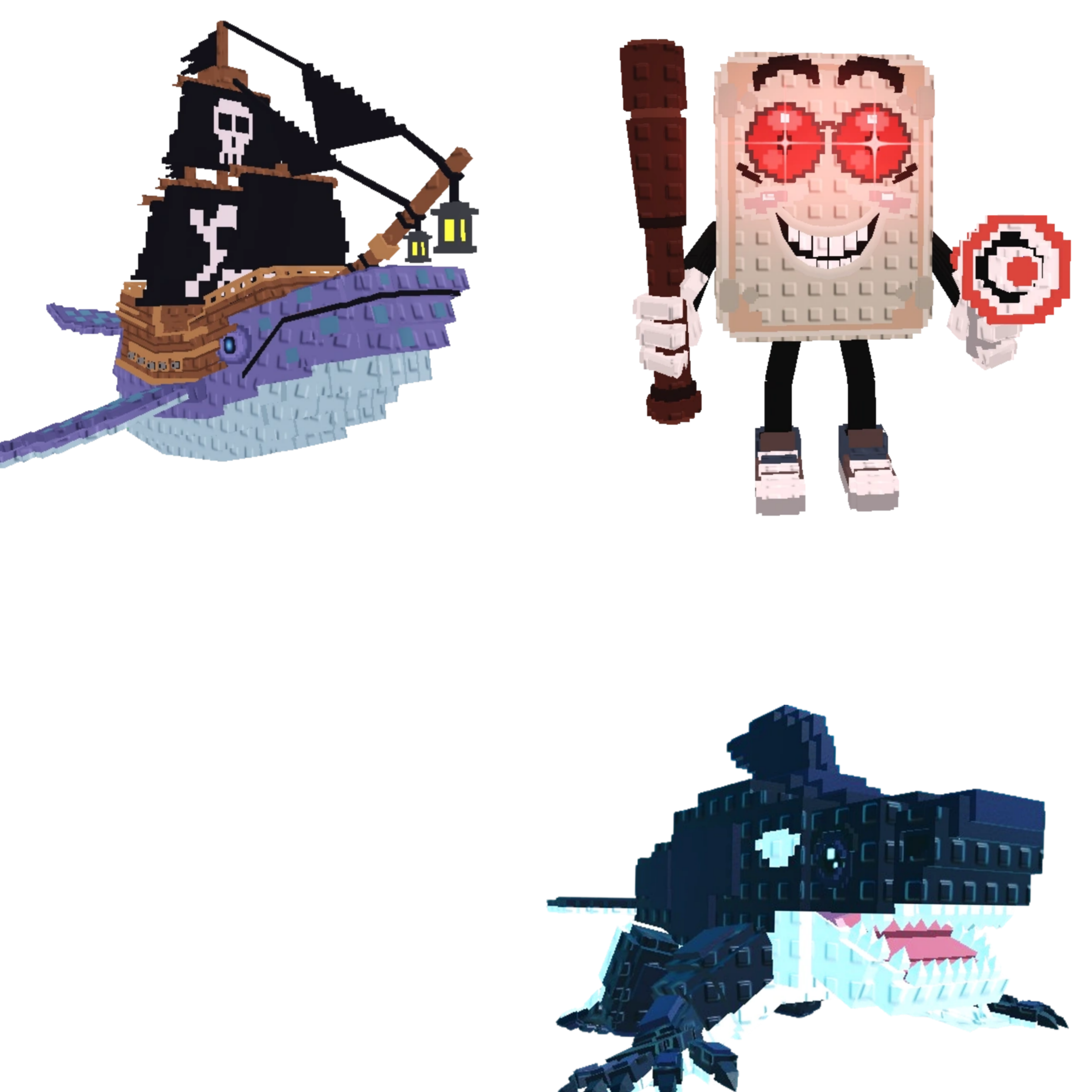 [BUNDLE] - 🐼 1x Capitano Moby 🐼 1x Orcaledon 🐼 1x Tang Tang Keletang