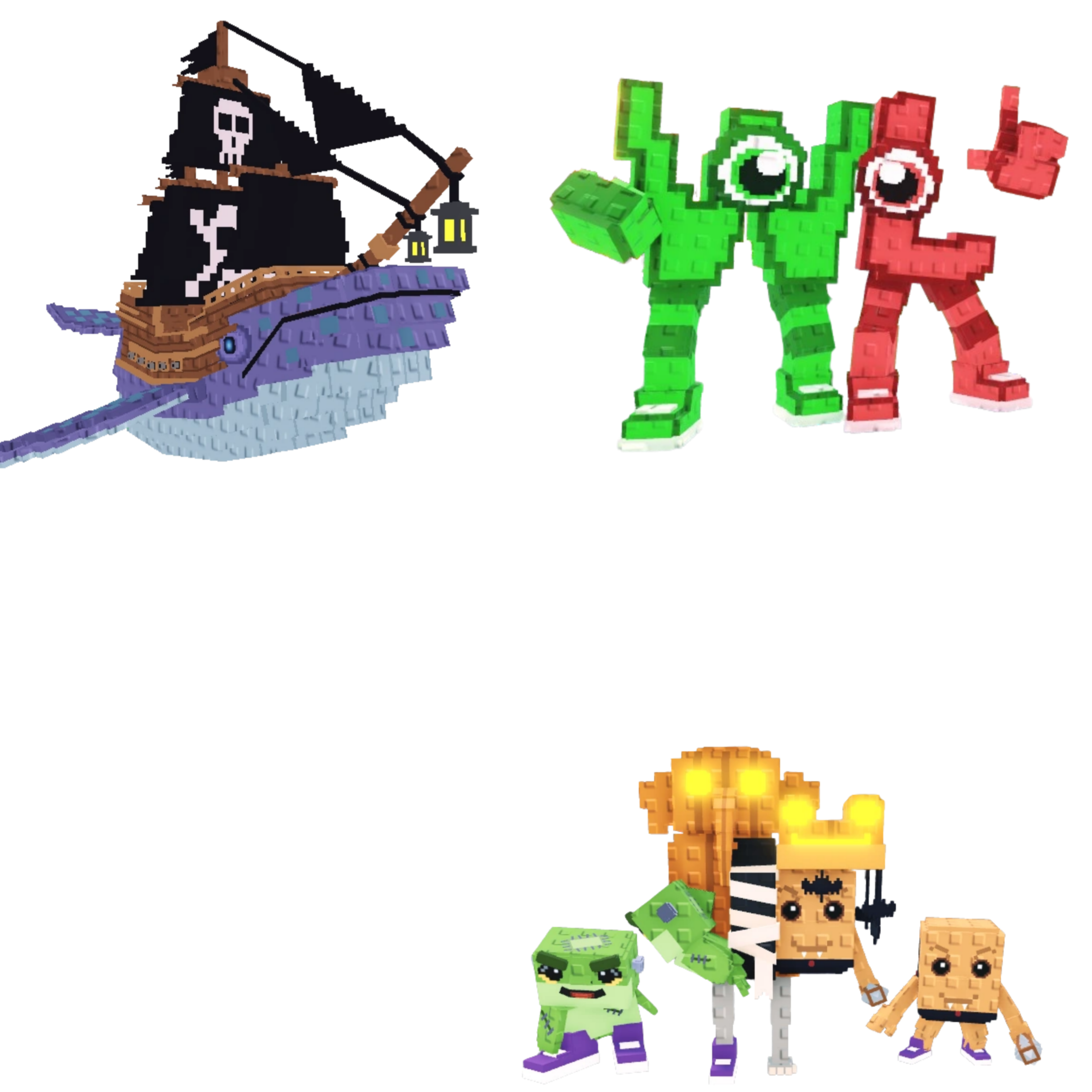 [BUNDLE] - 🦨 1x Capitano Moby 🦨 1x W or L (WorL) 🦨 1x Los Spooky Combinasionas
