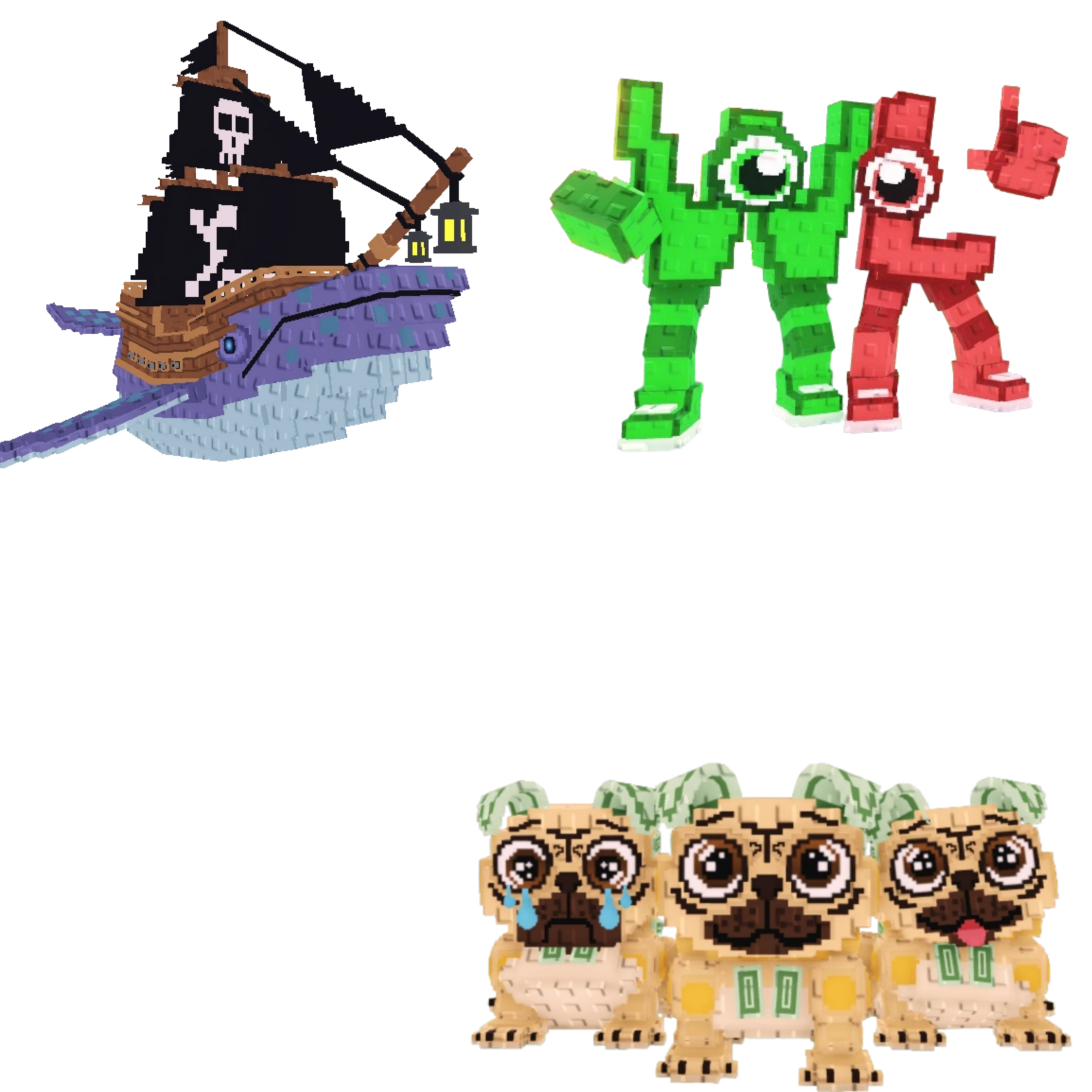 [BUNDLE] - 🐔 1x Capitano Moby 🐔 1x W or L (WorL) 🐔 1x Los Puggies