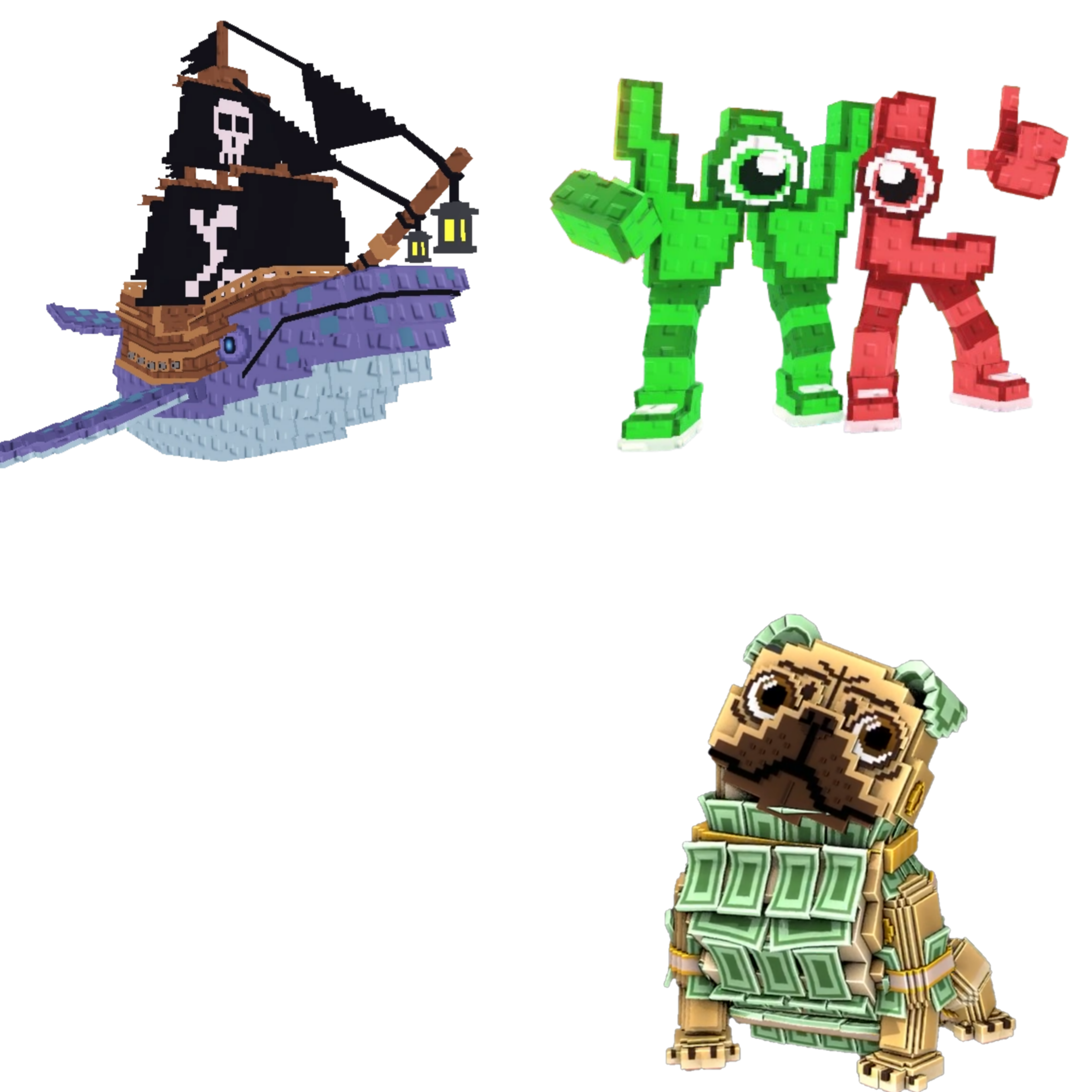 [BUNDLE] - 🐣 1x Capitano Moby 🐣 1x W or L (WorL) 🐣 1x Money Money Puggy