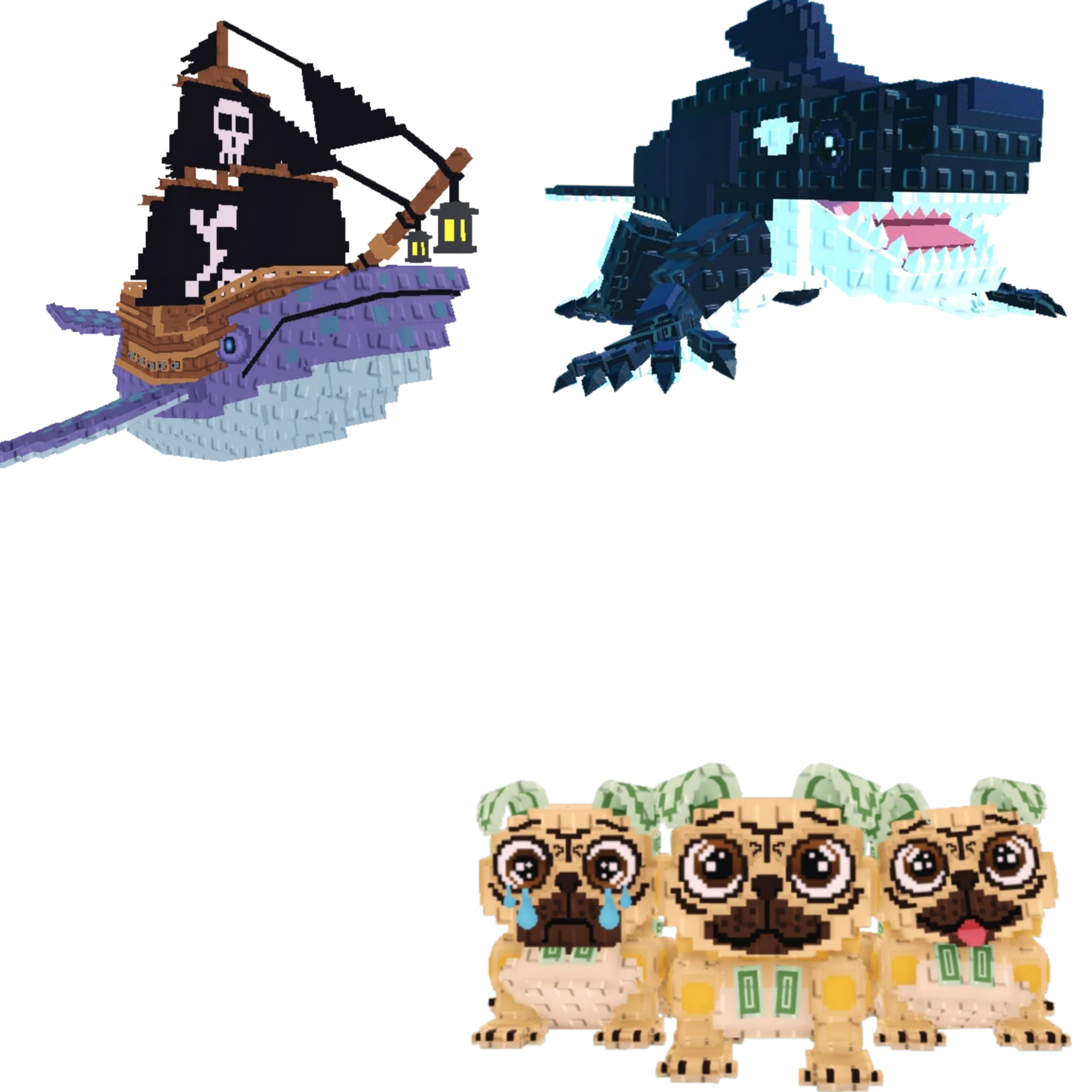 [BUNDLE] - 🐦 1x Capitano Moby 🐦 1x Orcaledon 🐦 1x Los Puggies