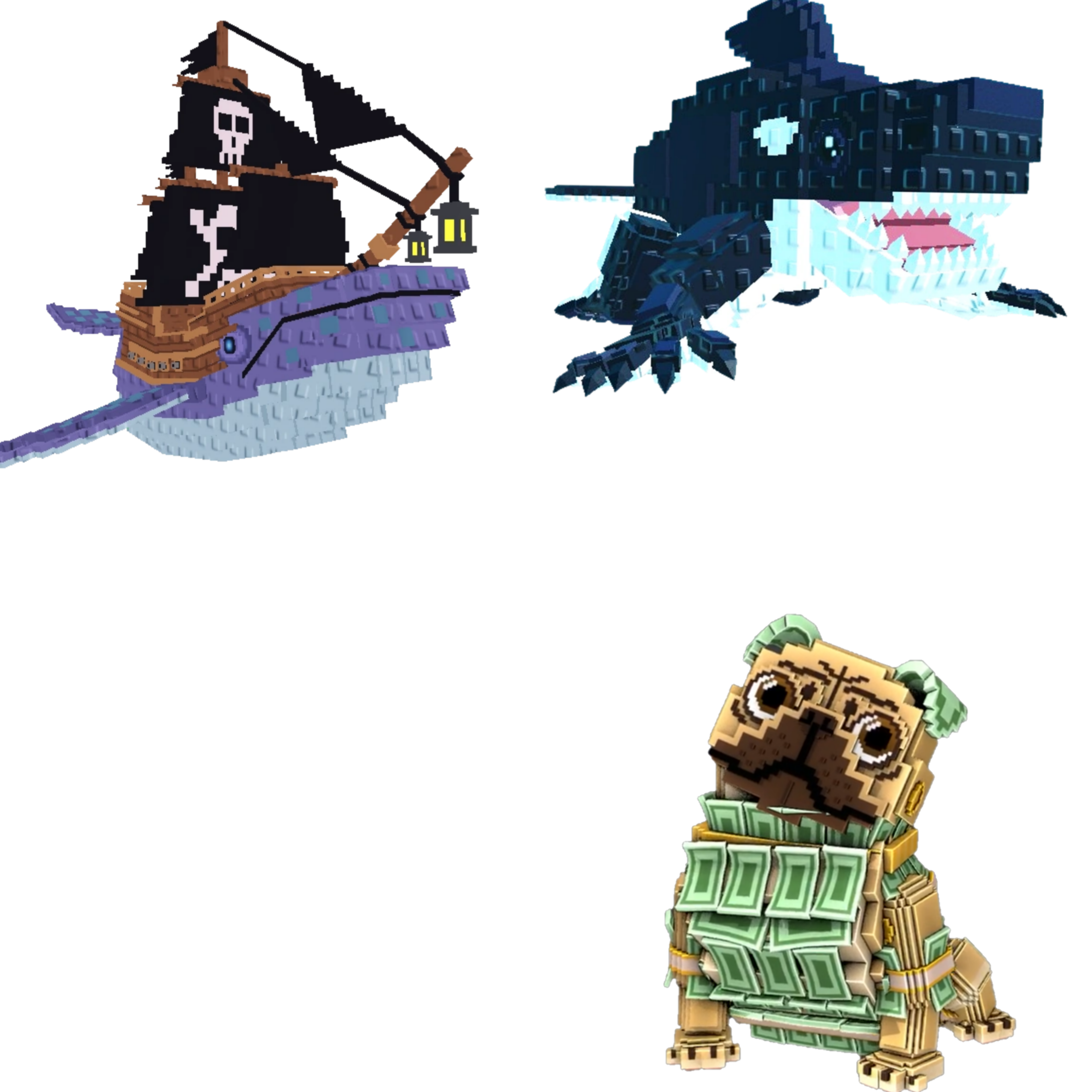 [BUNDLE] - 🕊️ 1x Capitano Moby 🕊️ 1x Orcaledon 🕊️ 1x Money Money Puggy