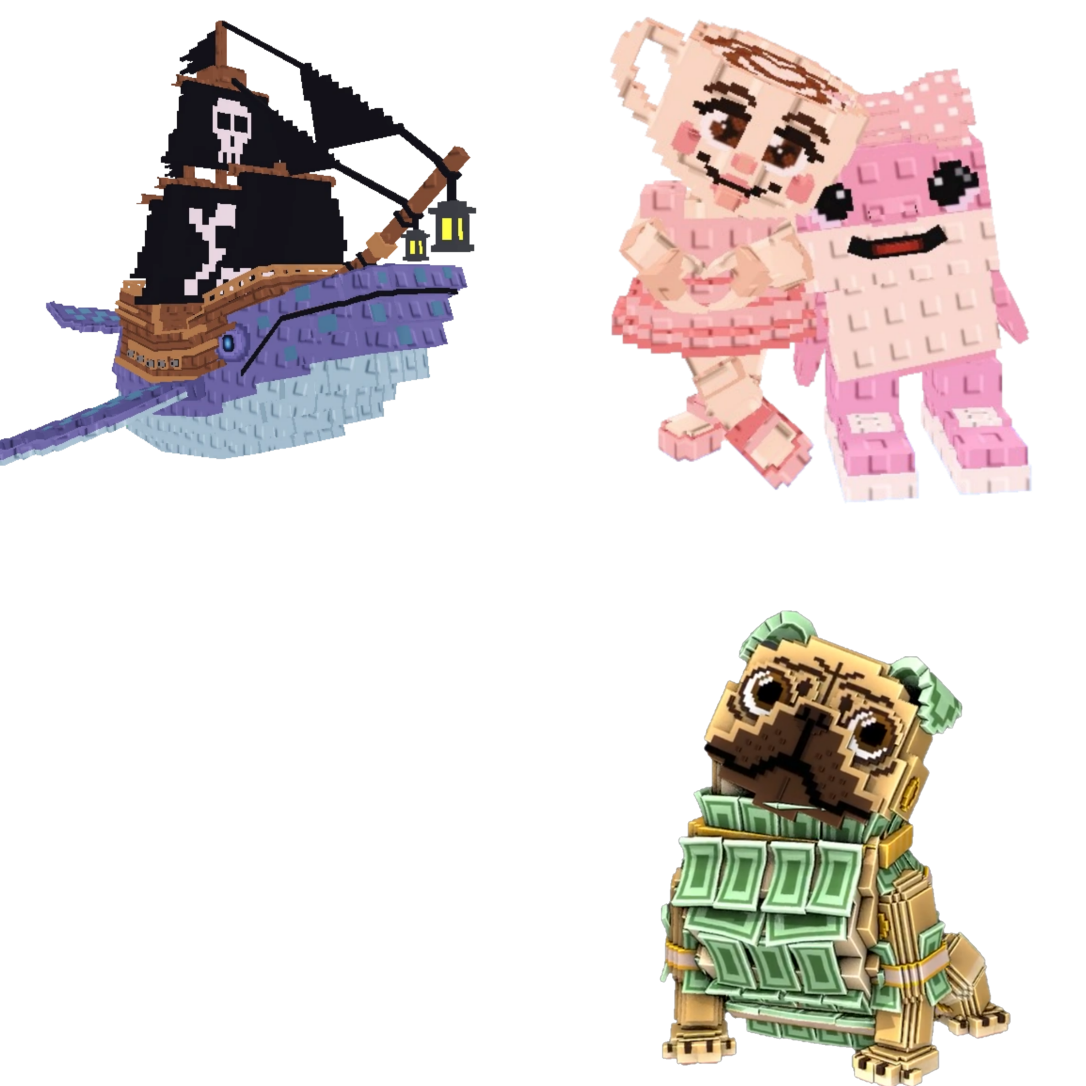 [BUNDLE] - 🦢 1x Capitano Moby 🦢 1x Las Sis 🦢 1x Money Money Puggy