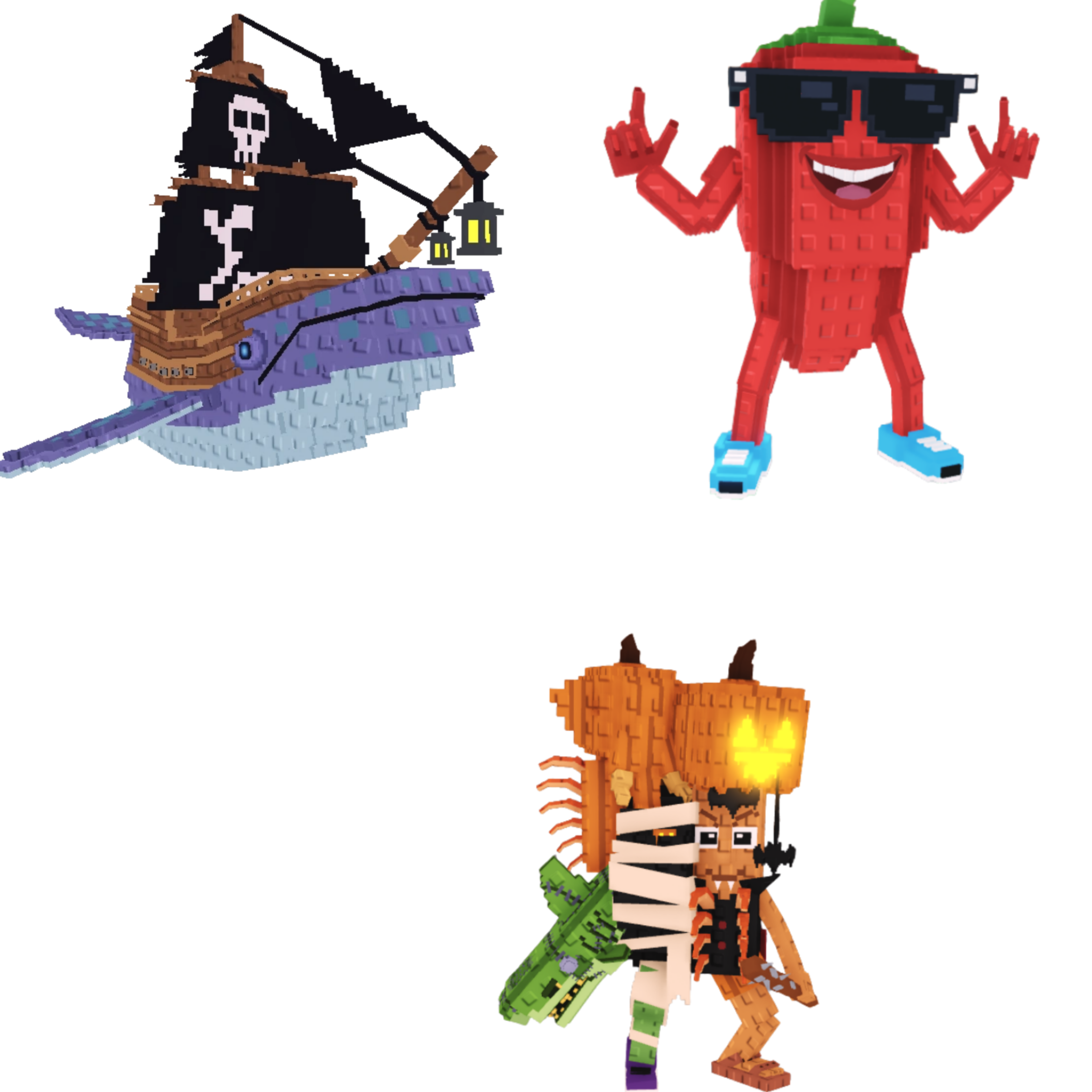 [BUNDLE] - 🐢 1x Capitano Moby 🐢 1x Chillin Chili 🐢 1x La Spooky Grande