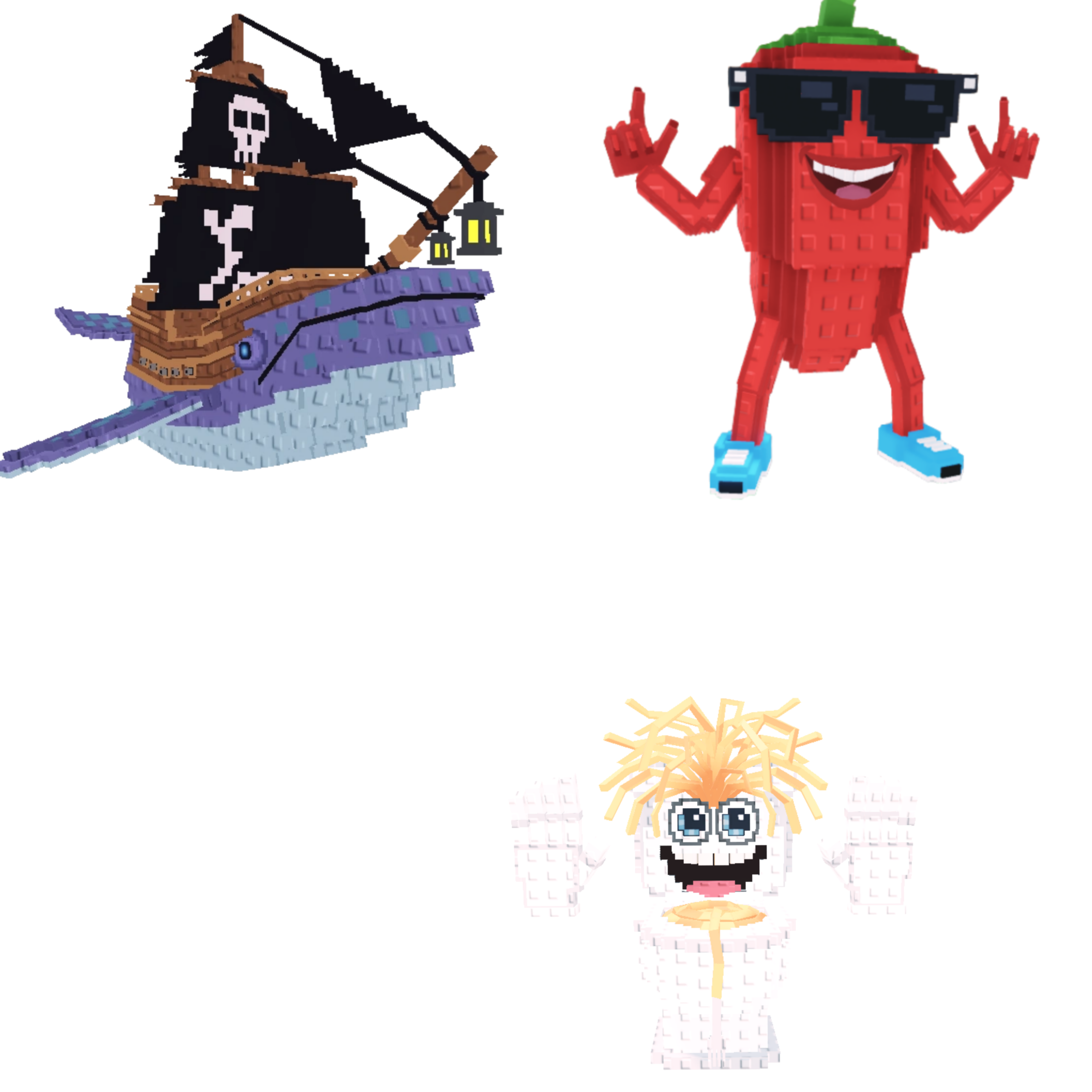 [BUNDLE] - 🐲 1x Capitano Moby 🐲 1x Chillin Chili 🐲 1x Spaghetti Tualetti