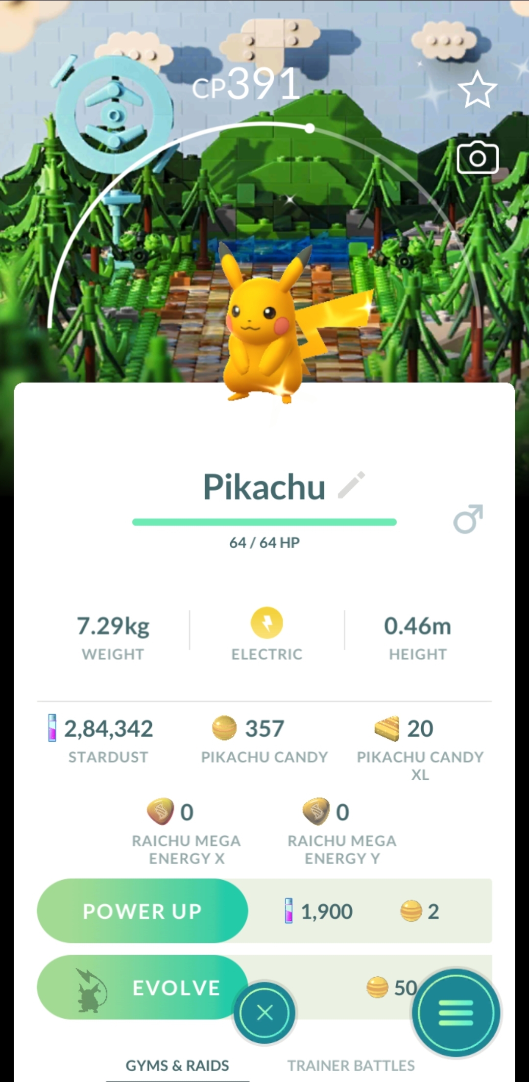 SHINY LEGO BACKGROUND PIKACHU