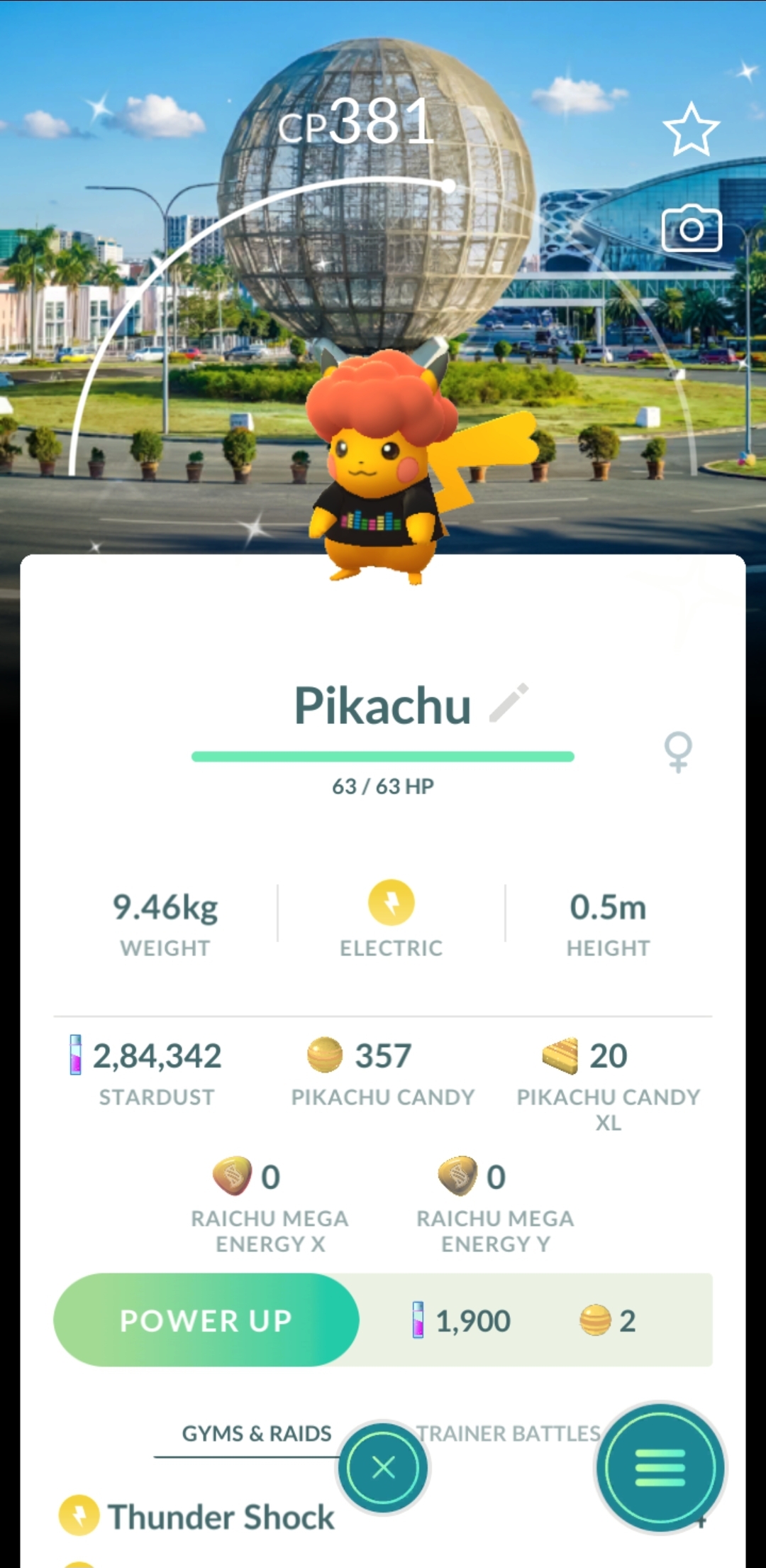 🔥 SHINY COSTUME LOCATION BACKGROUND PIKACHU 🔥
