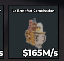 BS10982 La Breakfast Combinasion 165M/s